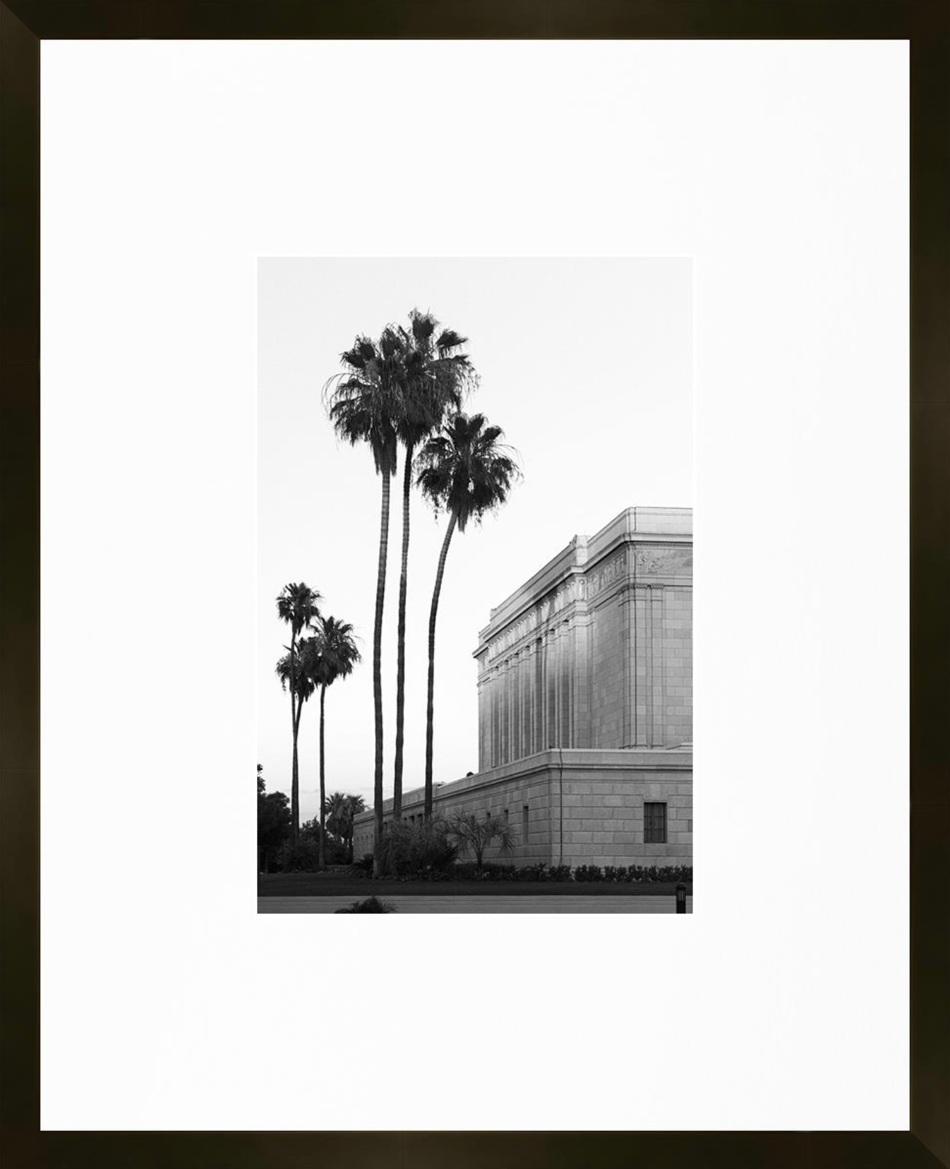 Mesa Arizona Temple, Place of Peace (21x17 Framed Paper Print)