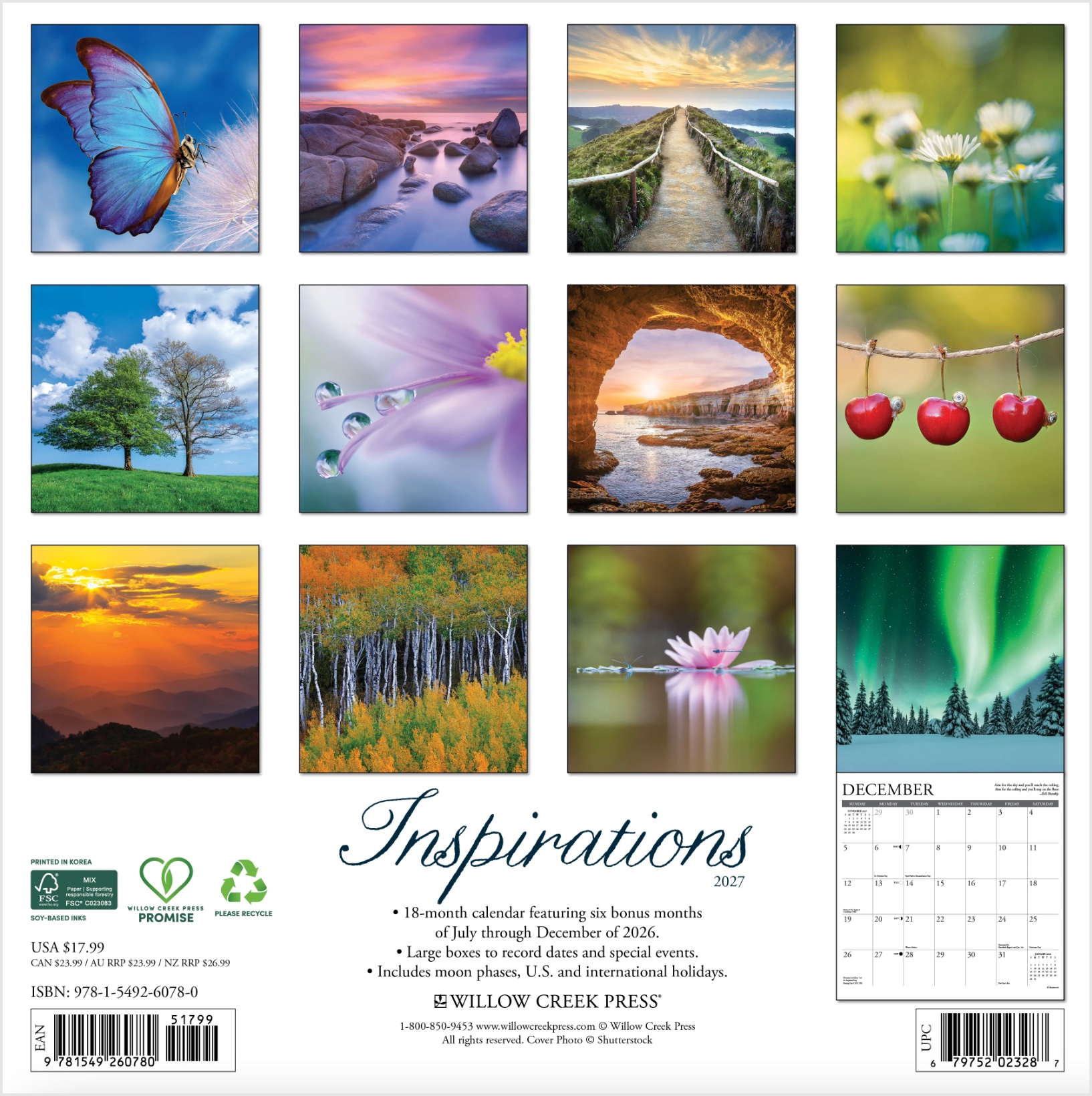 2027 Inspirations Wall Calendar, , large image number 2