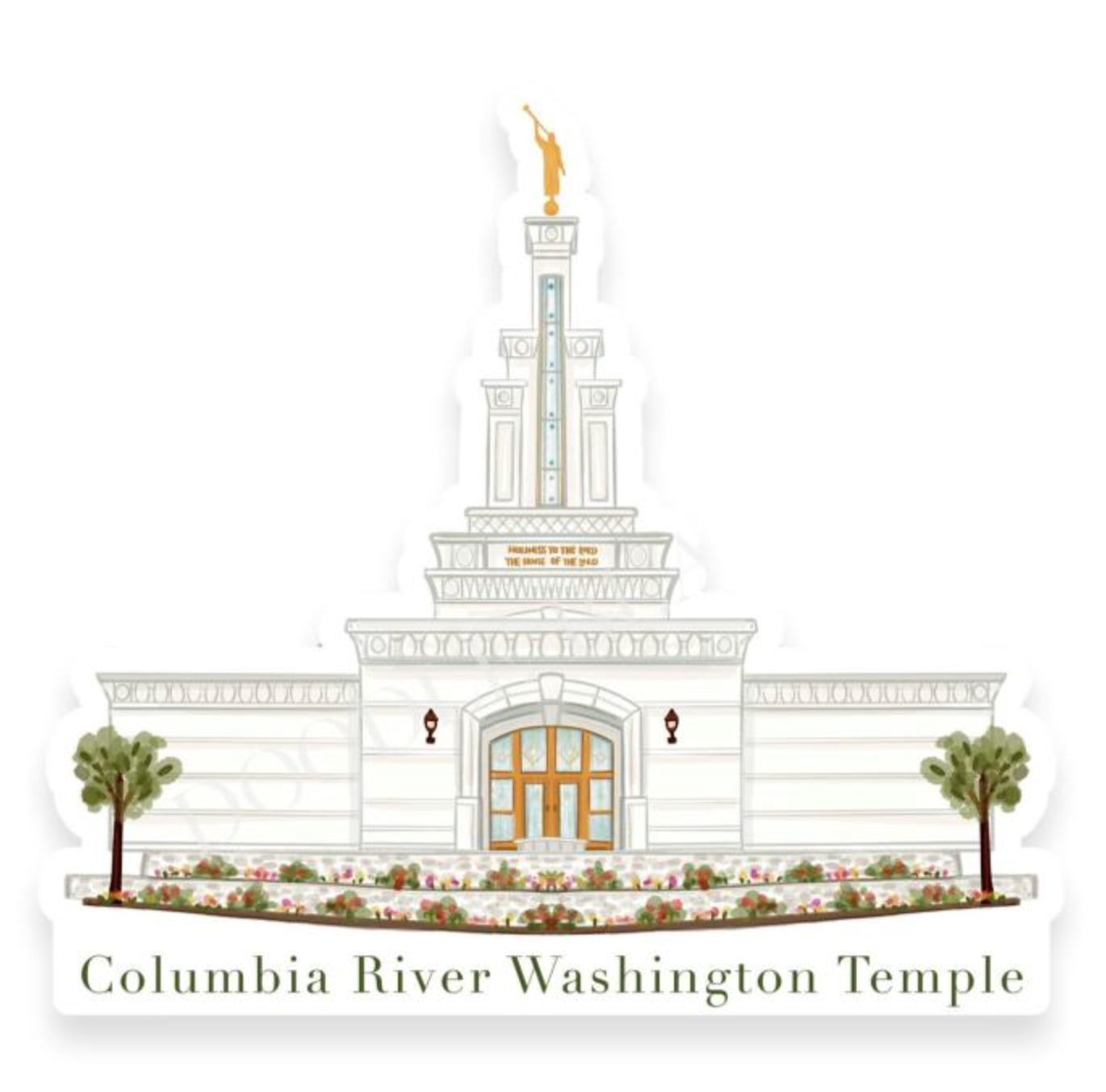 Columbia River Washington Temple Sticker, , large image number 0