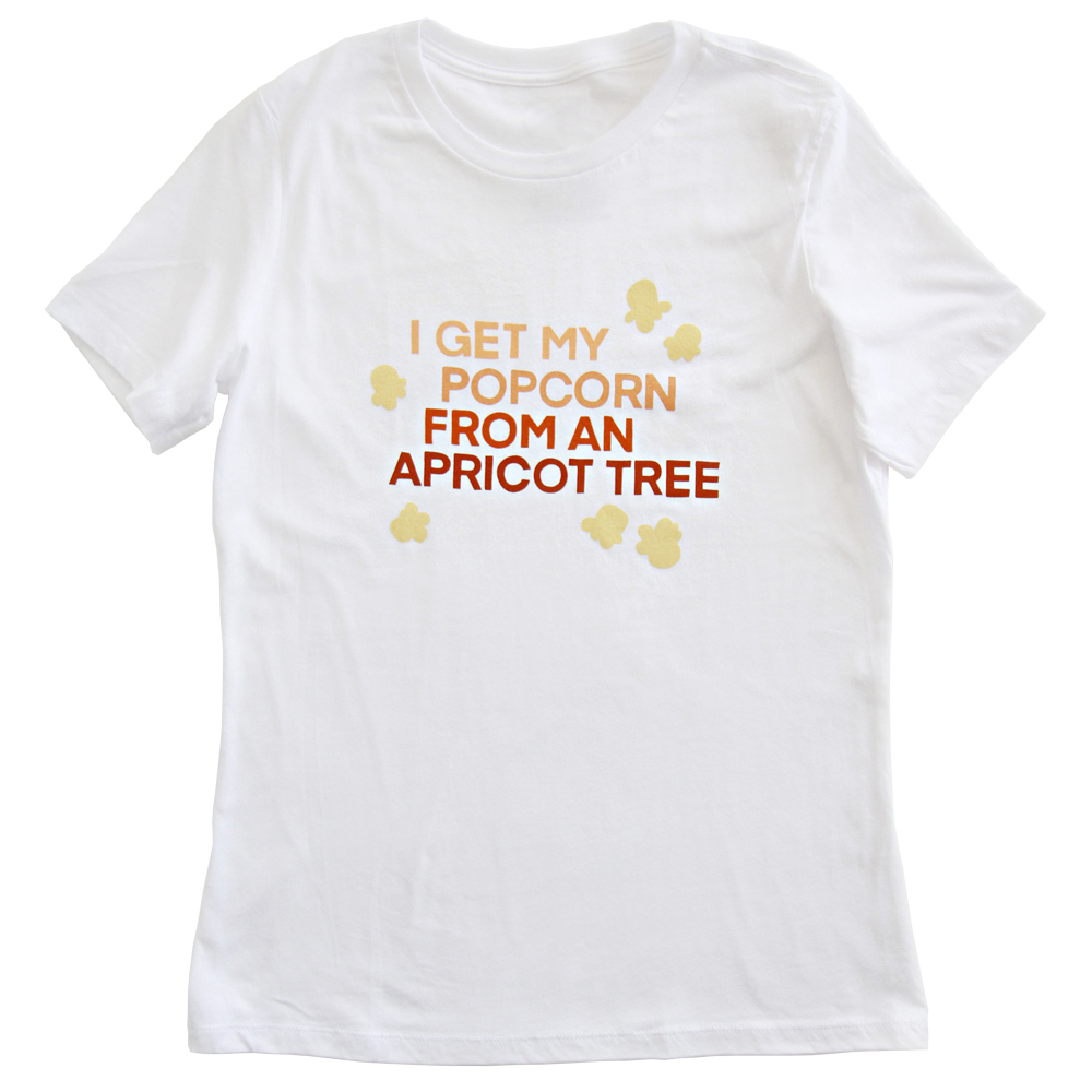 Popcorn from an Apricot Tree Women's T-shirt, , large image number 1