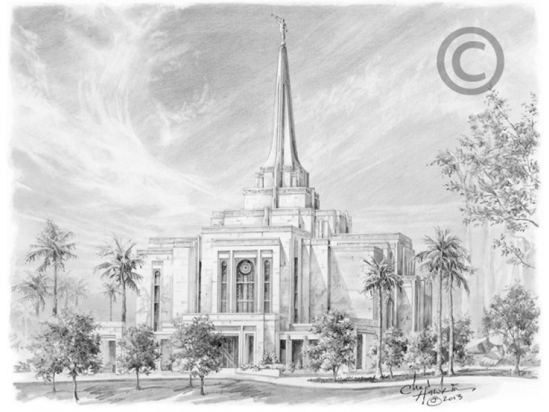 Gilbert Arizona Temple 8x10 Print