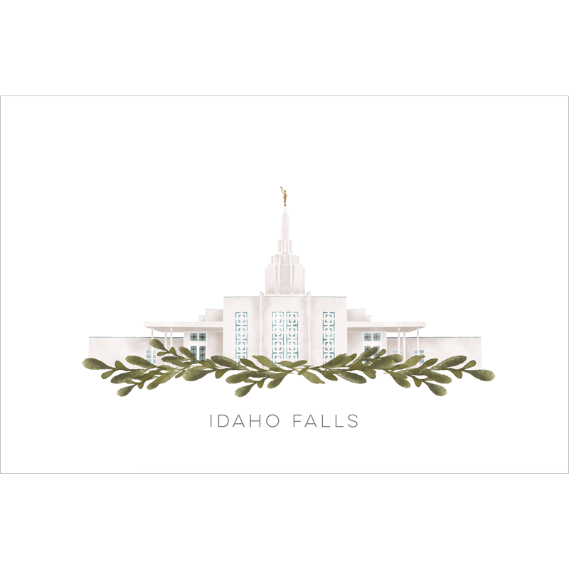 Idaho Falls Idaho Temple (28x34 Framed Paper Print)