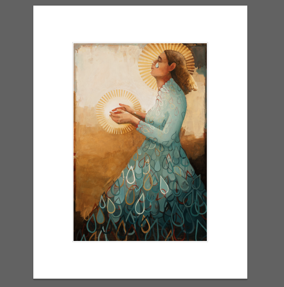 She Became Herself with Tears (11x14 Matted print), , large image number 0