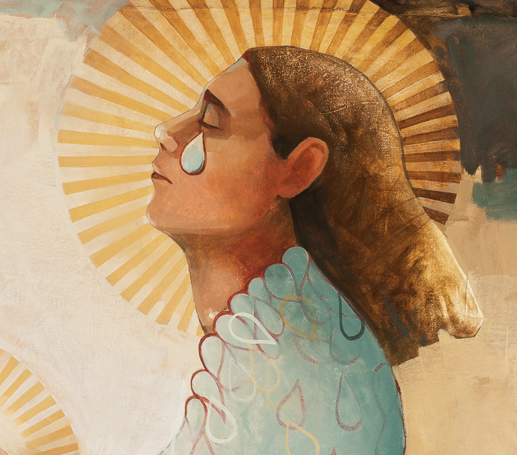 She Became Herself with Tears (11x14 Matted print), , large image number 1