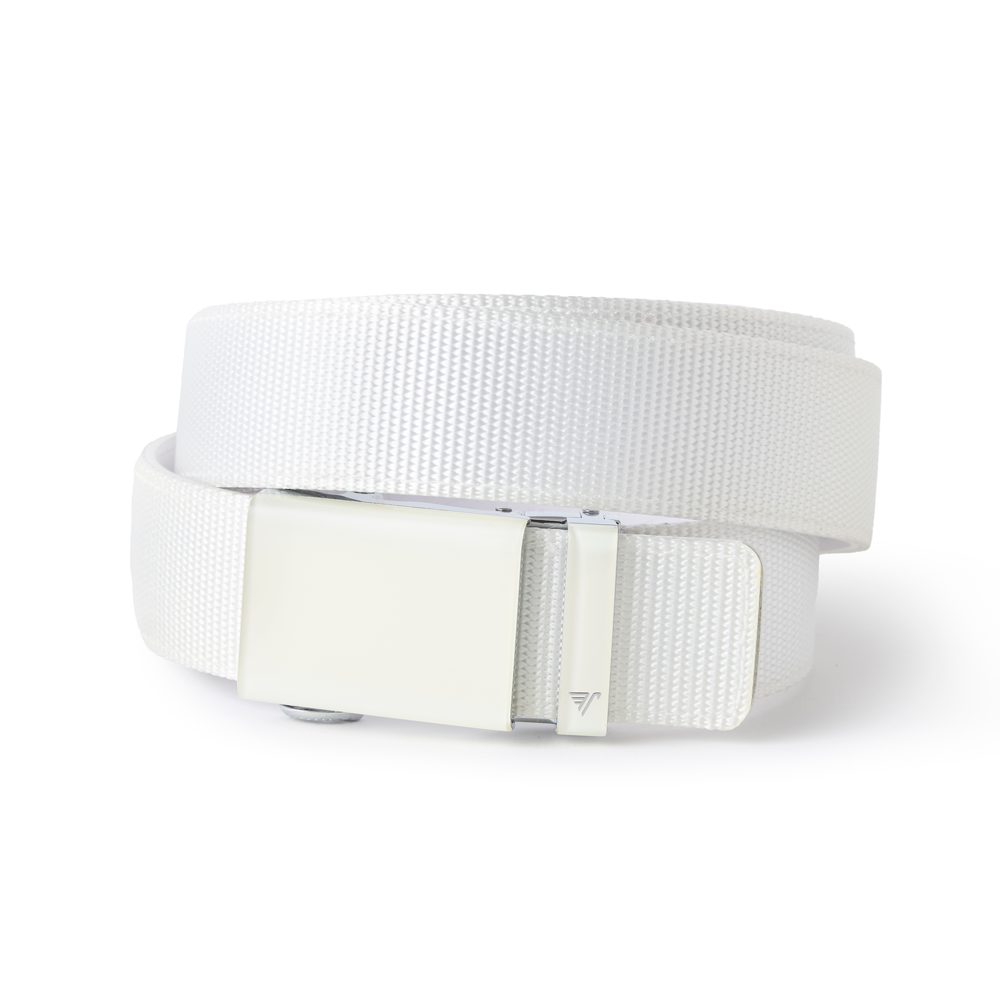 White on White Nylon 40mm Belt