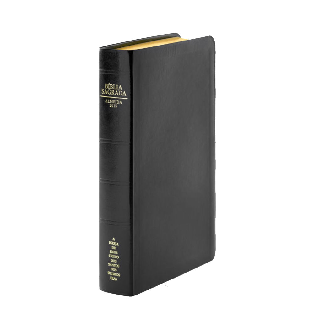 Portuguese Holy Bible Simulated Leather, Regular Indexed, Black