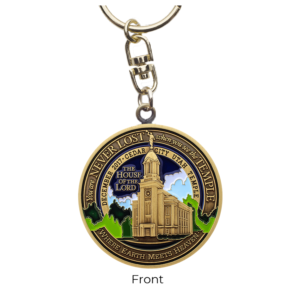Cedar City Utah Temple Keychain