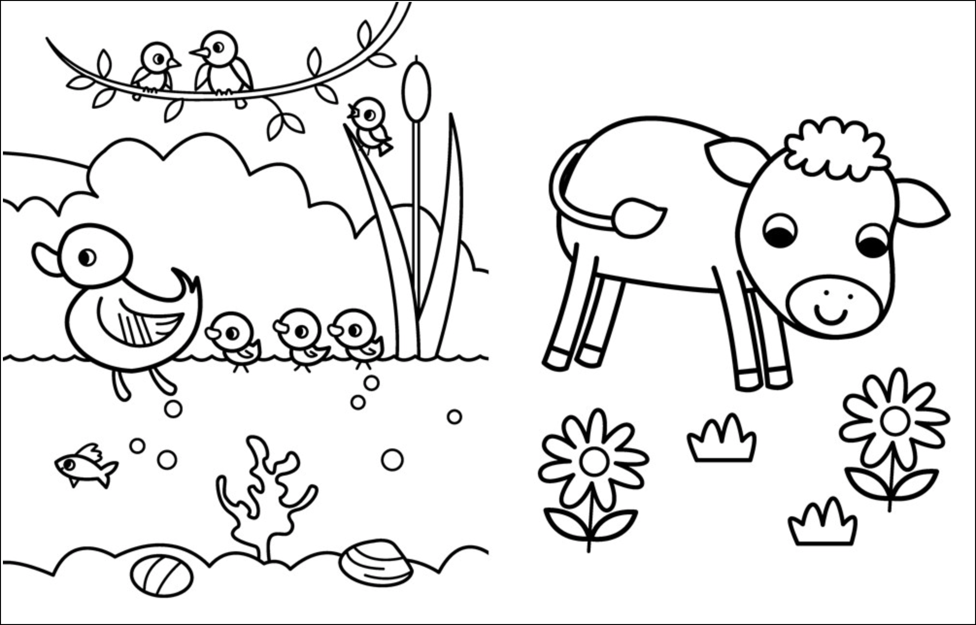 My Busy Baby Animals Coloring Book, , large