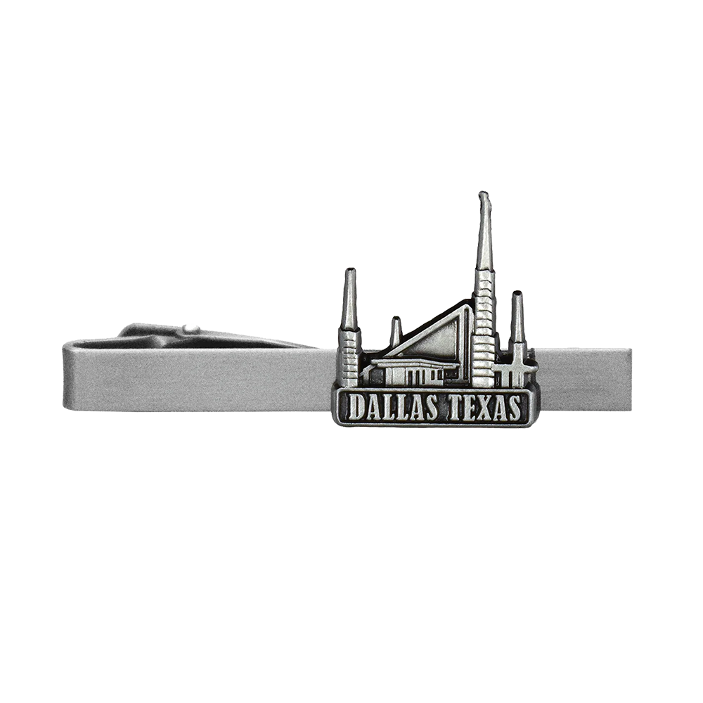 Dallas Temple Tie Bar Silver