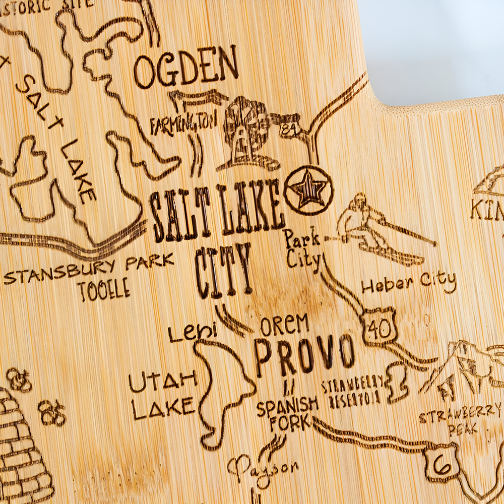Destination Utah Cutting Board, , large