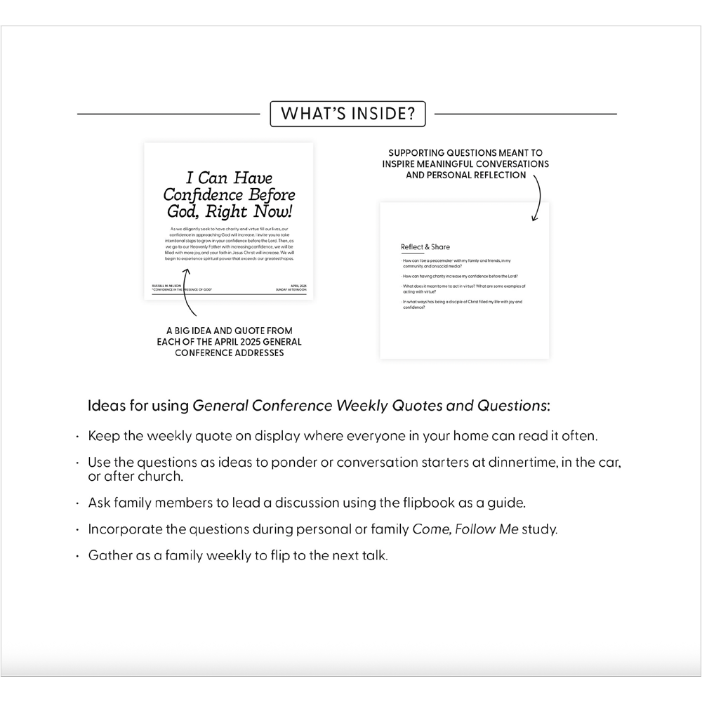 General Conference Weekly Quotes and Questions April 2025, , large image number 1