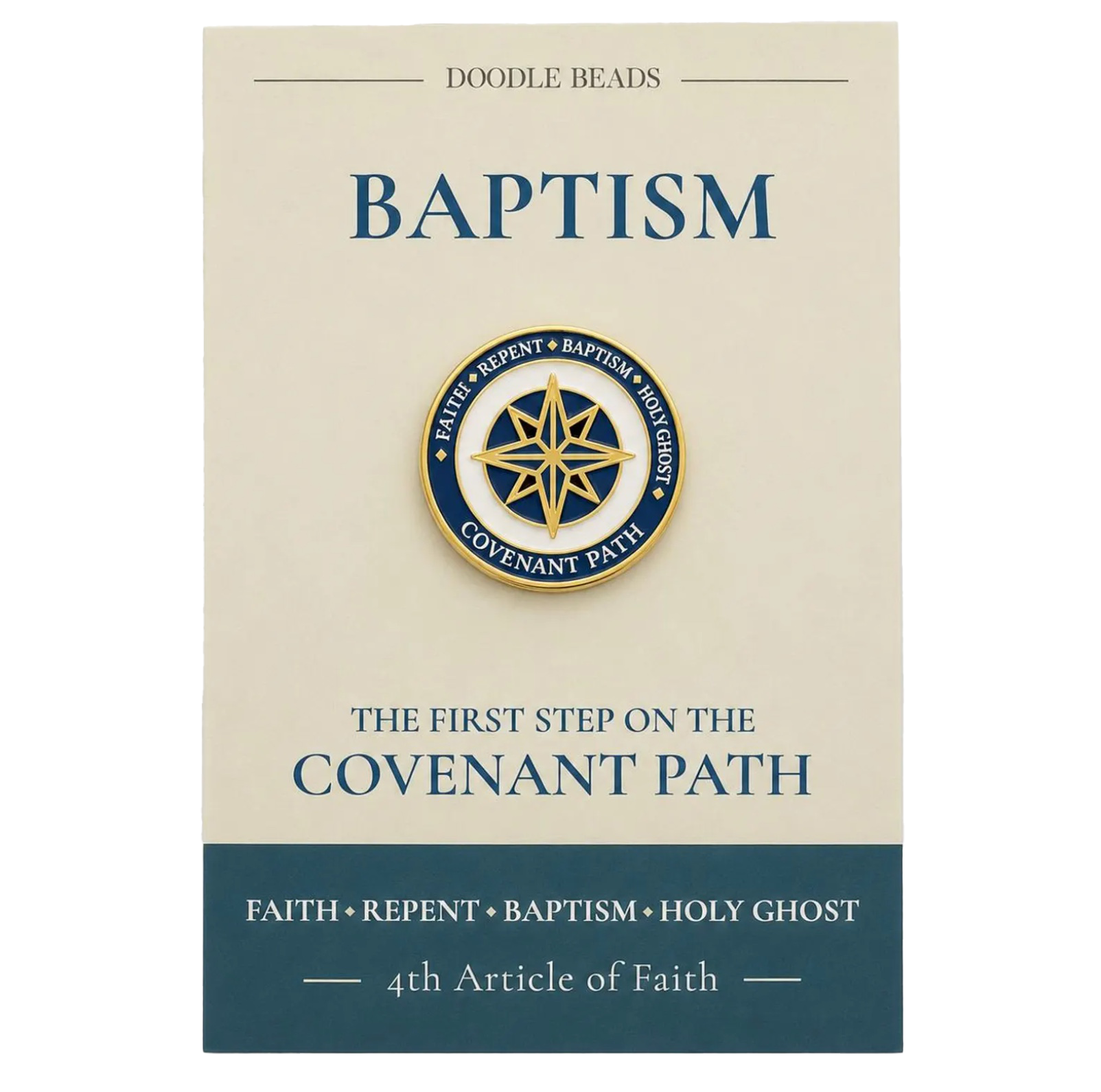 First Step on the Covenant Path Spinner Pin