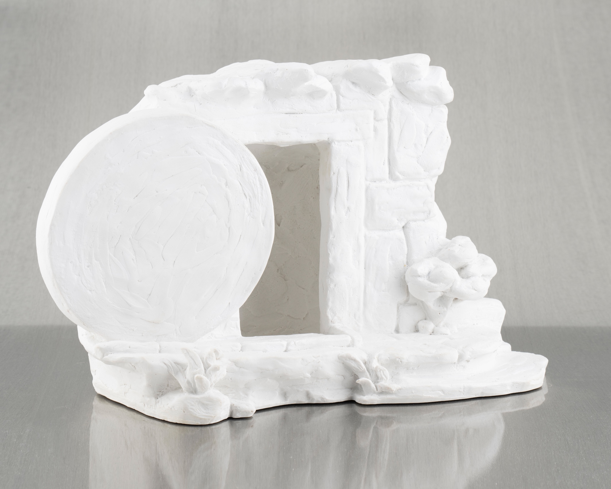 He is Risen Tomb Marble Resin Sculpture, , large