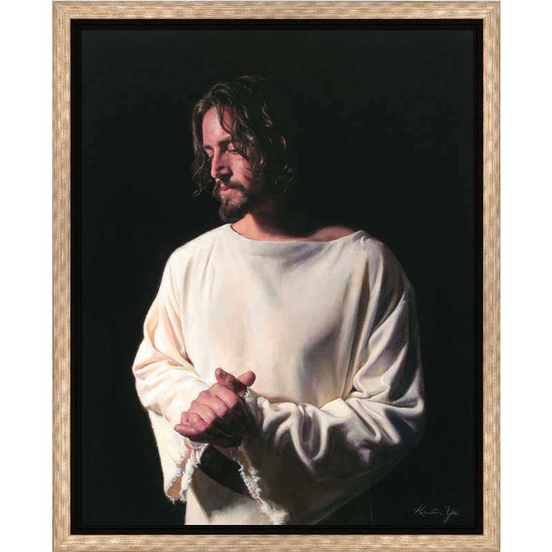 And I Partook (11.5x14.25 Framed Canvas Print)