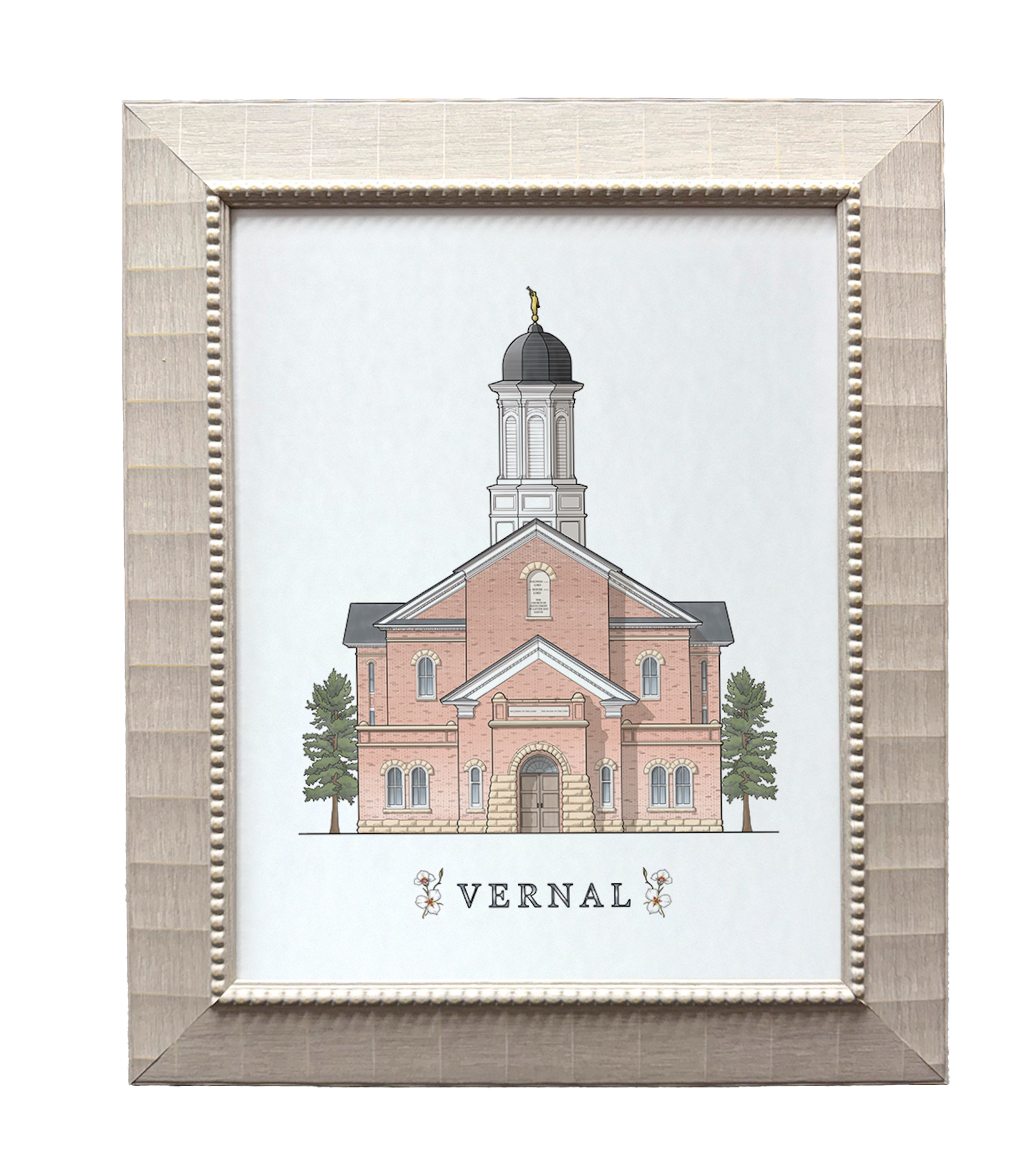 Vernal Utah Temple (15x18 Framed Paper Print)