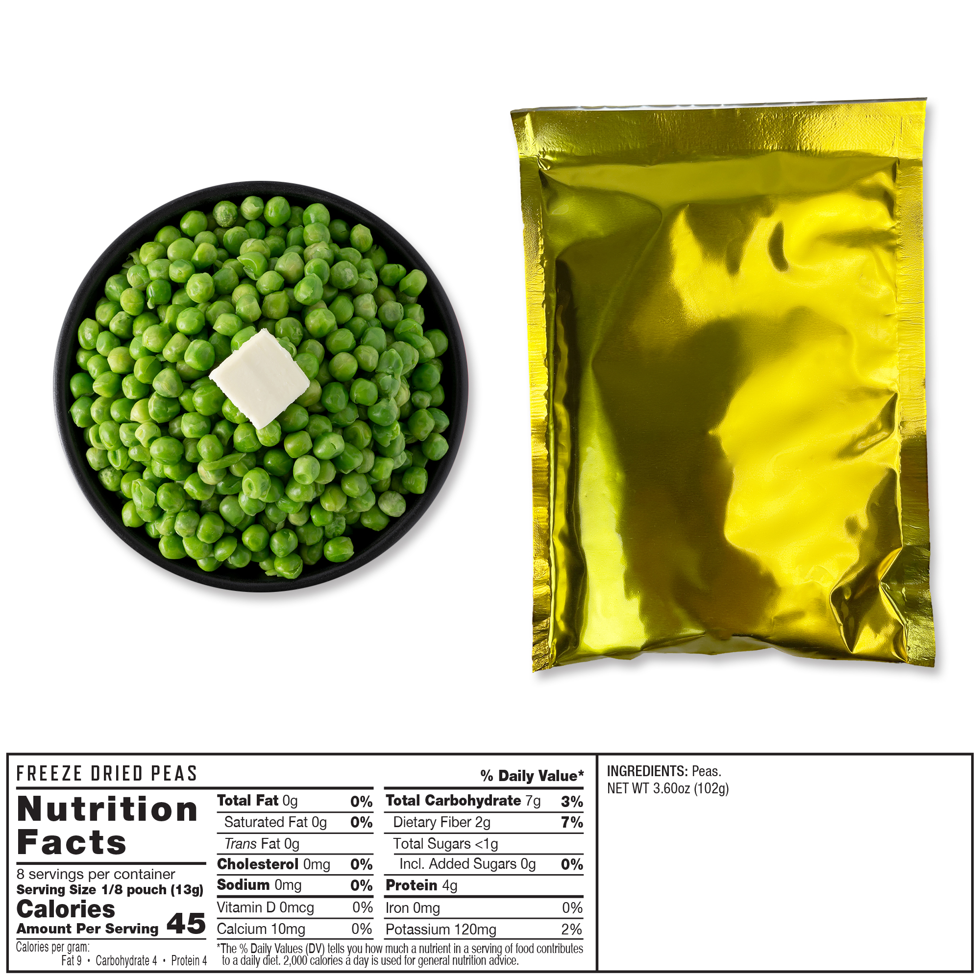 120 Serving Freeze Dried Vegetable Bucket, , large image number 4