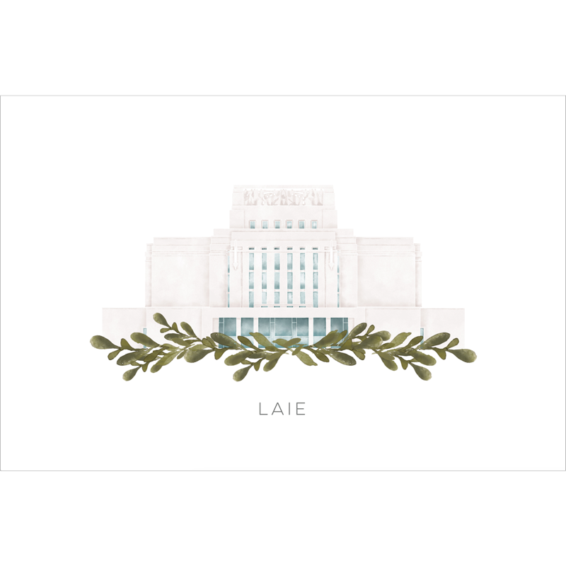 Laie Hawaii Temple (18x22 Framed Paper Print), , large image number 2