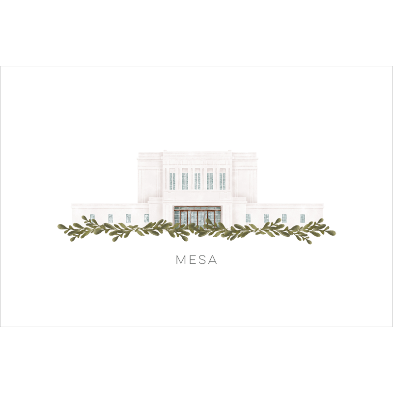 Mesa Arizona Temple (18x22 Framed Paper Print)