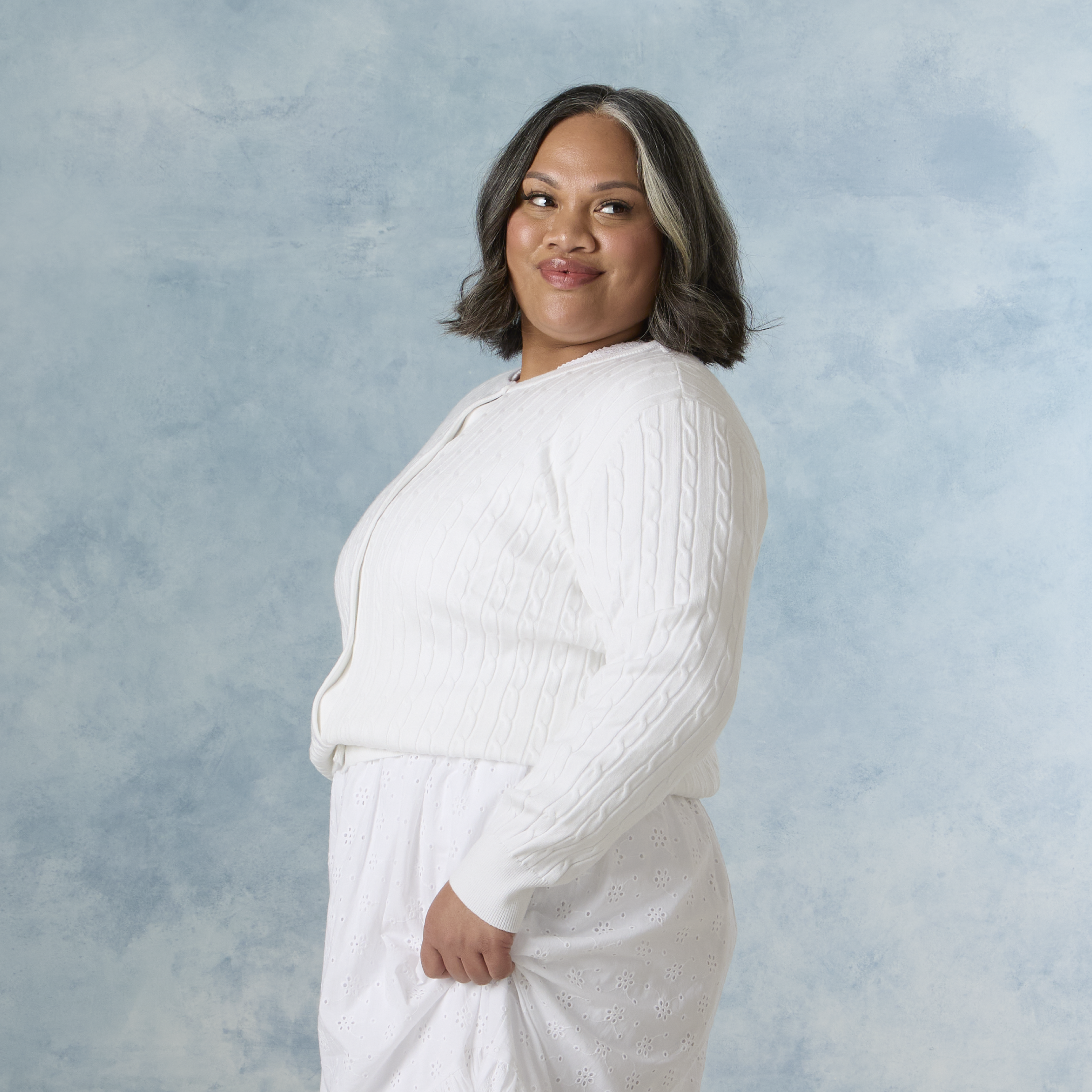Clara White Temple Sweater, , large image number 6