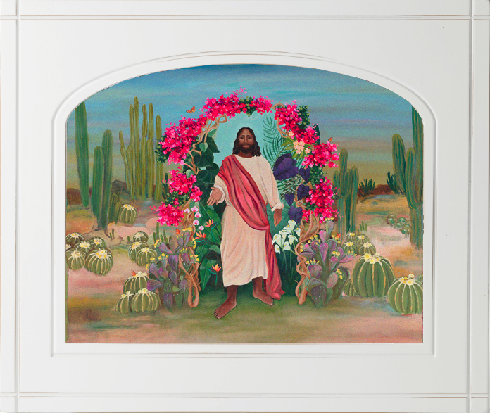 Making Space for Us  (11x13 White Arched Framed Paper Print)