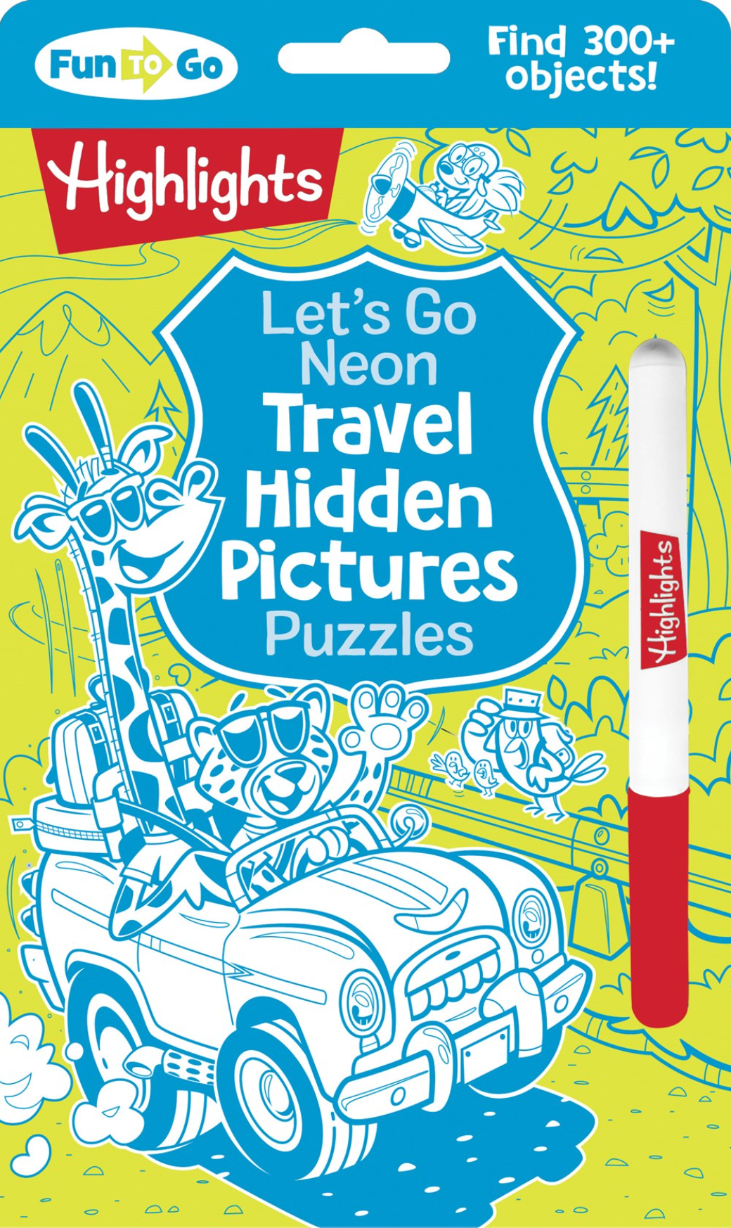 Let's Go Neon Travel Hidden Pictures Puzzles