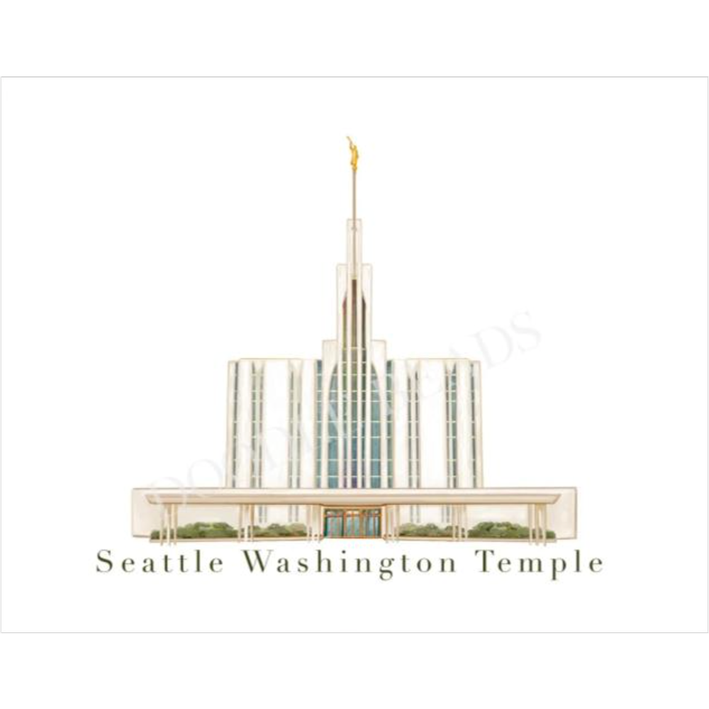 Seattle Washington Temple Print