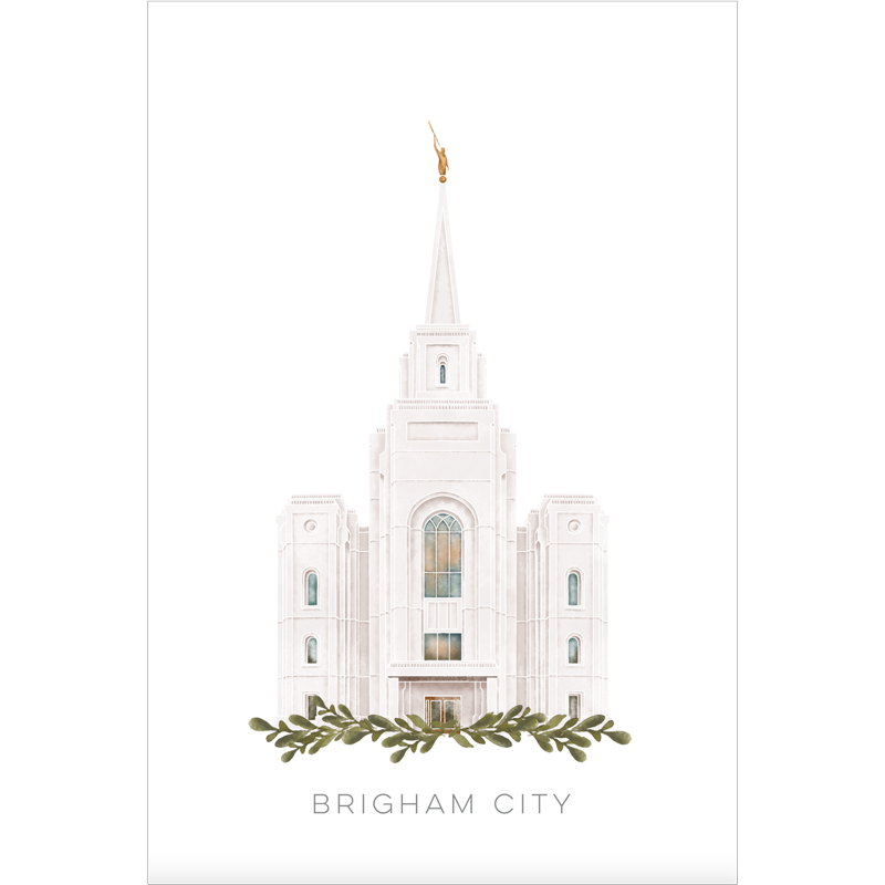 Brigham City Utah Temple (13x16 Framed Paper Print), , large image number 2