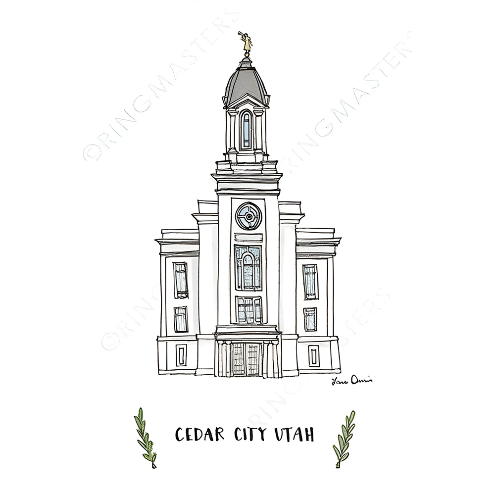 Cedar City Temple 5x7 Print