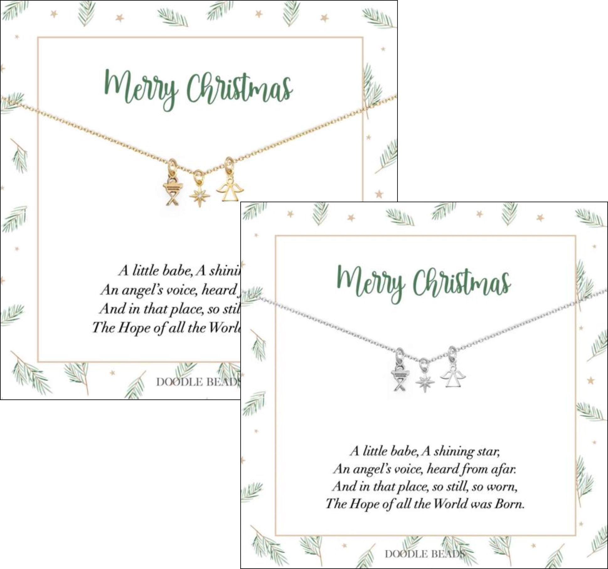 Three Charm Nativity Necklace