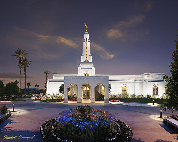 Redlands California Temple: Reverent Joy - 5x7 Print