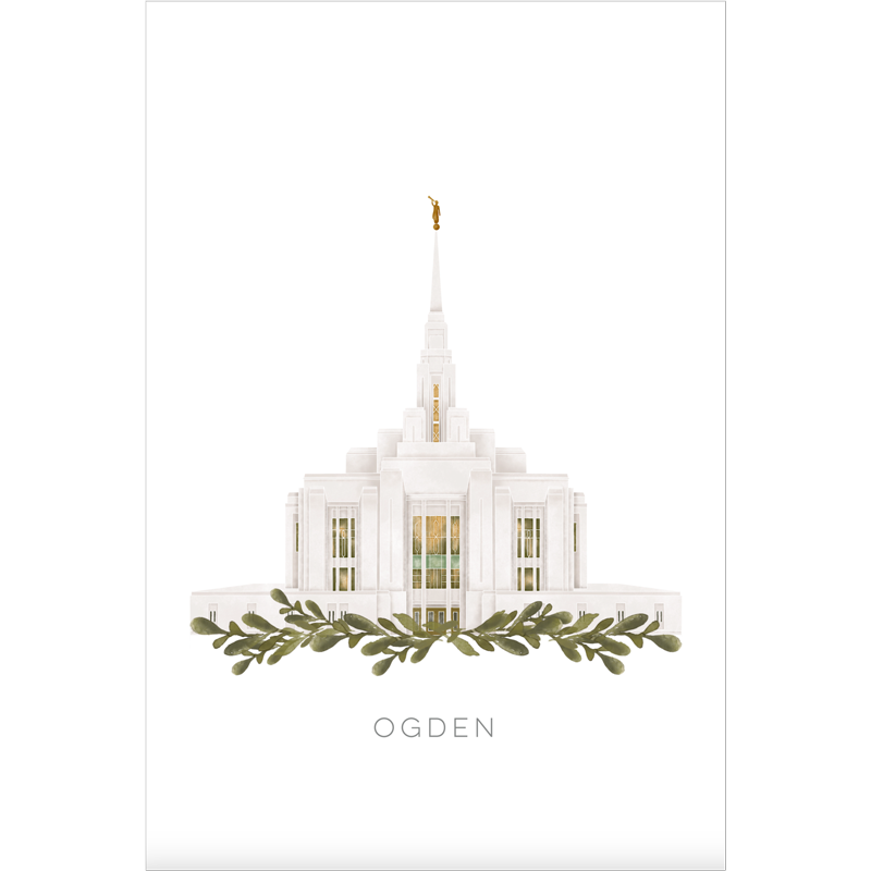 Ogden Utah Temple (13x16 Framed Paper Print), , large image number 2