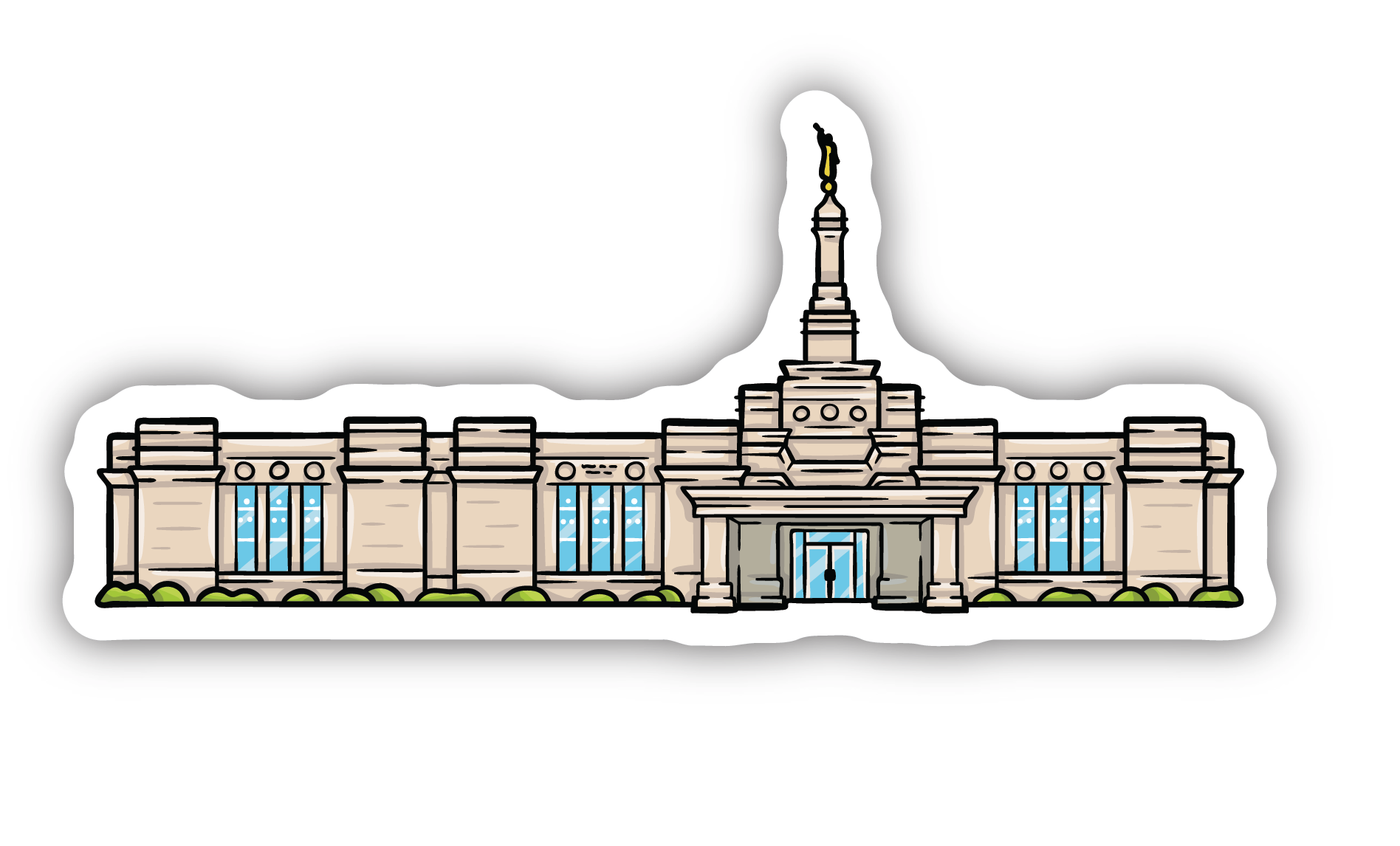 Sticker Columbia Temple, , large image number 0