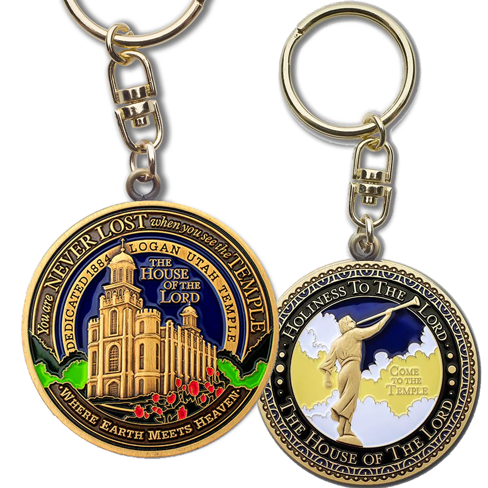Logan Utah Temple Keychain, , large image number 3