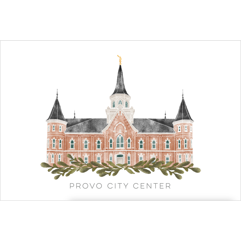 Provo City Center Temple (13x16 Framed Paper Print), , large image number 2