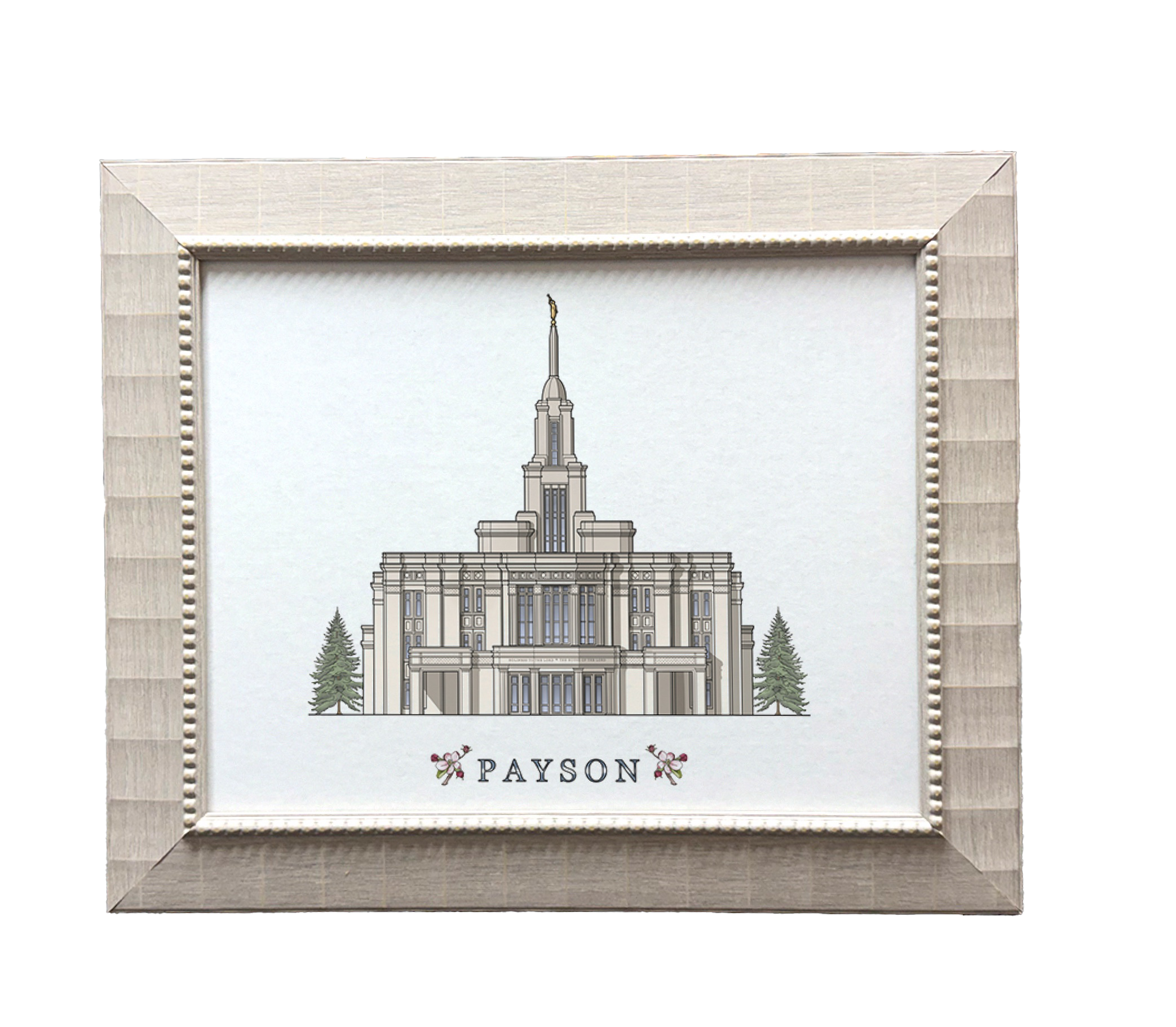 Payson Utah Temple (15x18 Framed Paper Print)