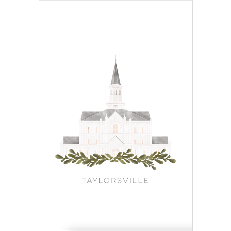 Taylorsville Utah Temple (13x16 Framed Paper Print), , large image number 2