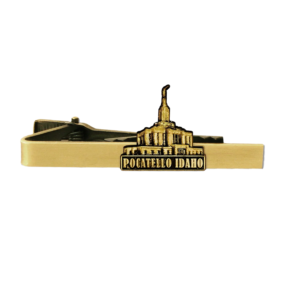 Pocatello Temple Gold Tie Bar