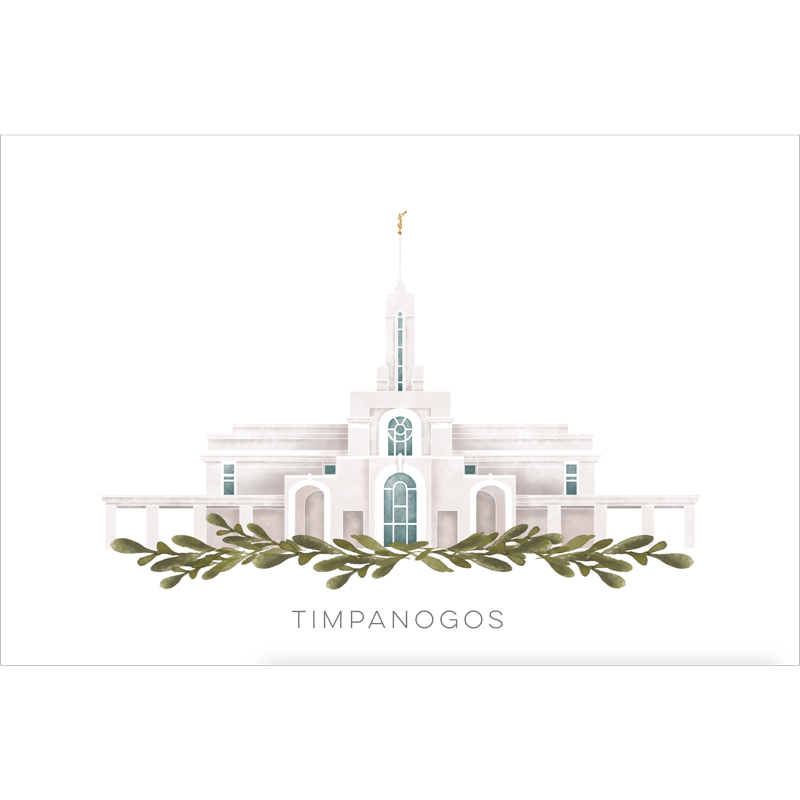 Mount Timpanogos Utah Temple (13x16 Framed Paper Print)