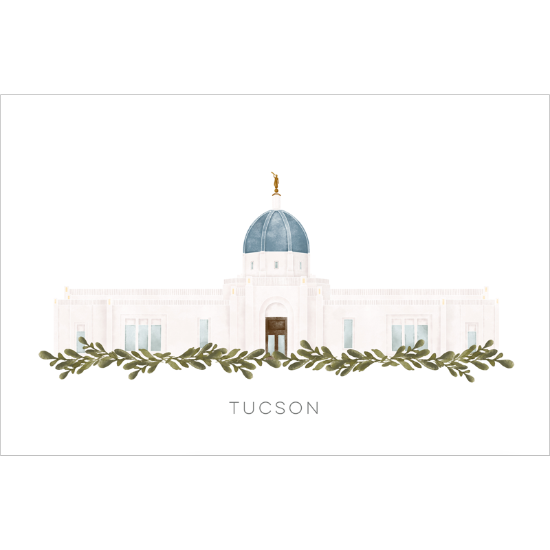 Tucson Arizona Temple (13x16 Framed Paper Print), , large image number 2