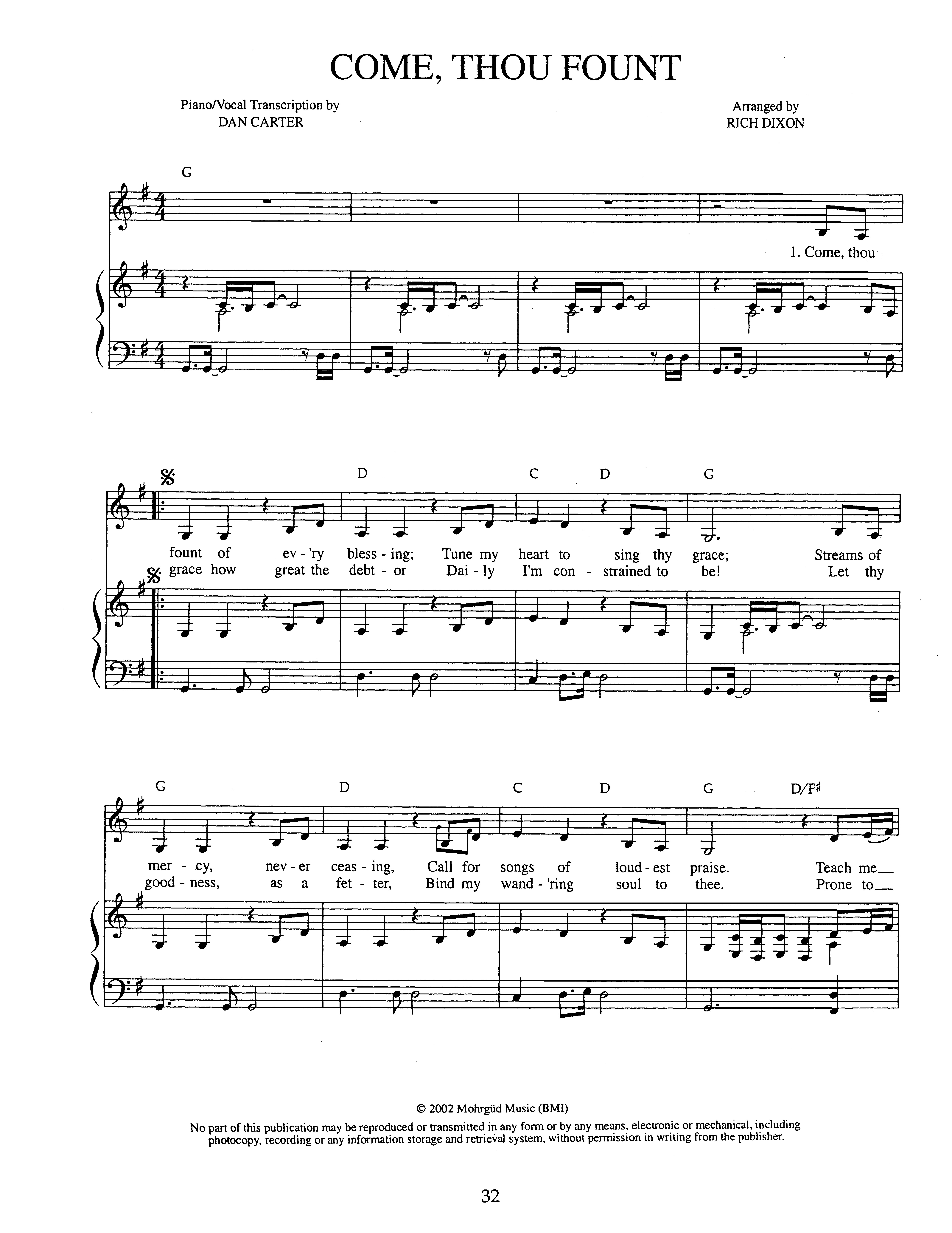 Come, Thou Fount