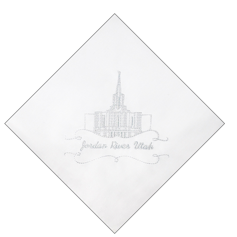 Jordan River Utah Temple Handkerchief