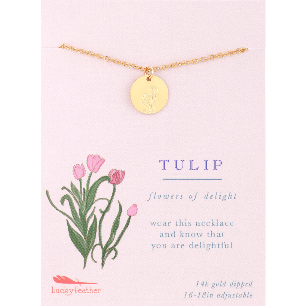 Tulip Botanical Necklace
