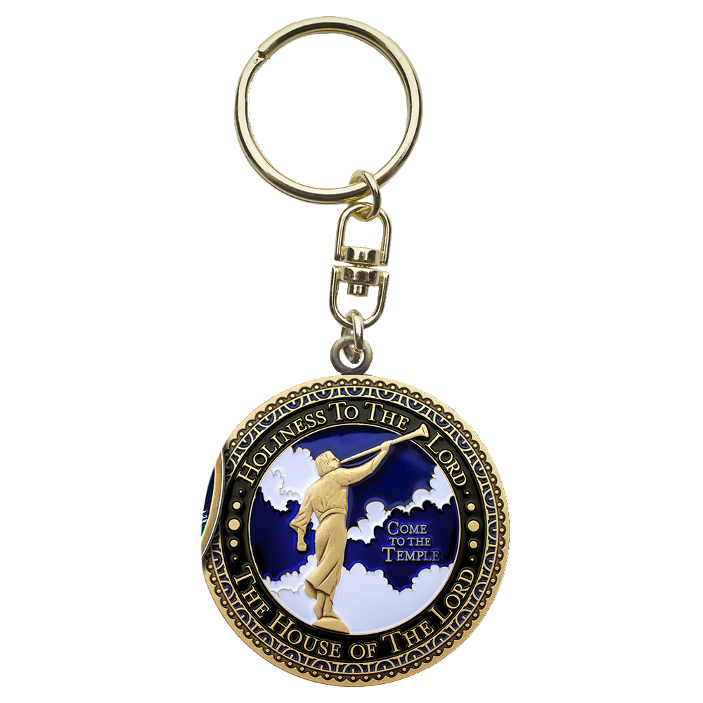 San Diego California Temple Keychain, , large