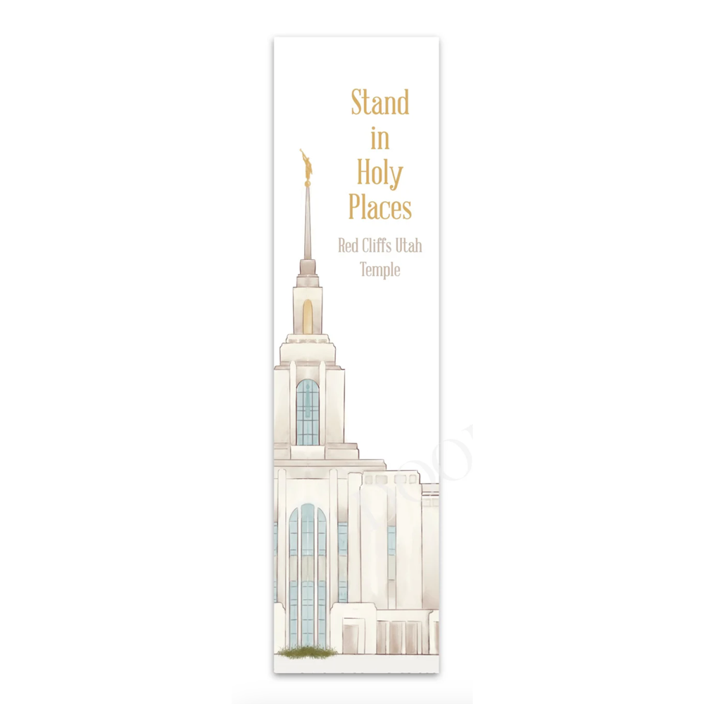 Red Cliffs Temple Bookmark