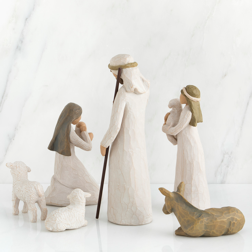 Willow Tree Holy Family Resin Nativity Figurines, , large