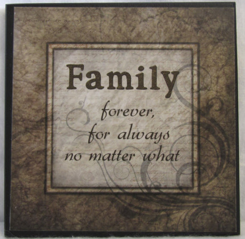 Family Forever for Always (5x5 Wall Decor)