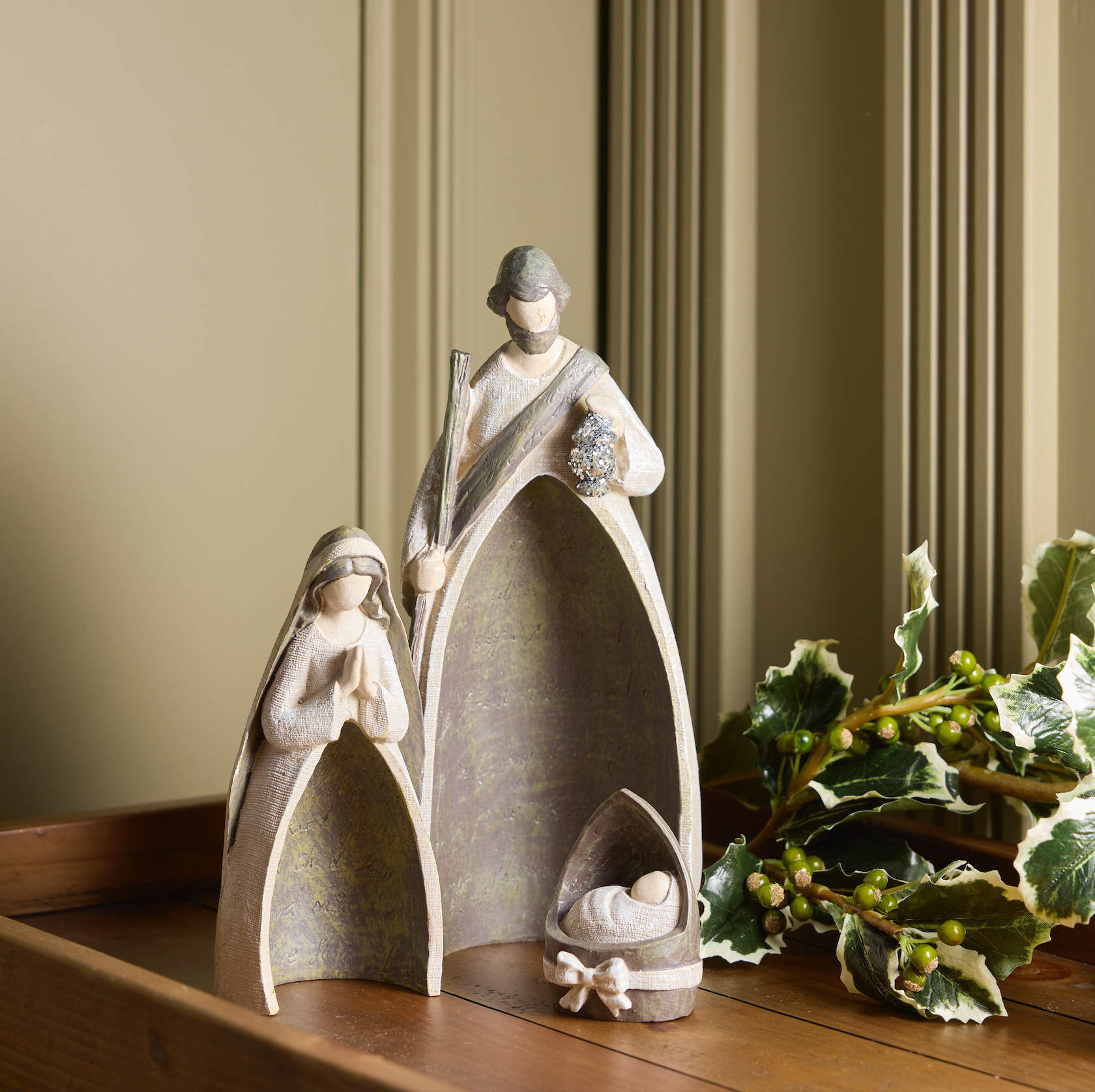 Nesting Silent Night Resin Nativity, , large image number 5