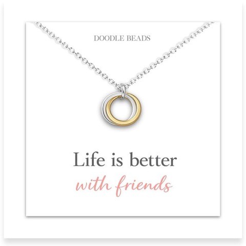 Life Is Better with Friends Necklace