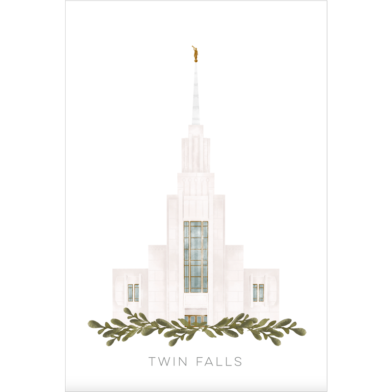 Twin Falls Idaho Temple (11x13 Framed Art)