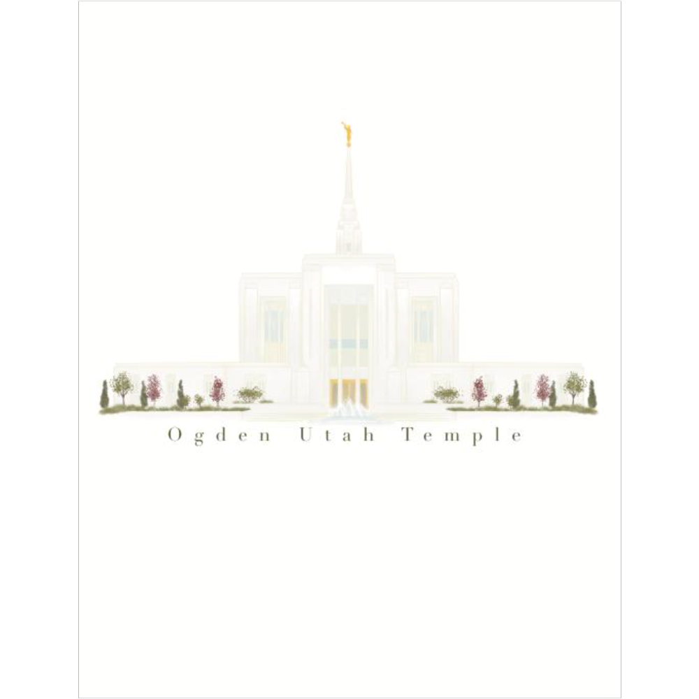 Ogden Utah Temple Print